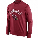Men's Arizona Cardinals Nike Cardinal Sideline Circuit Performance Sweatshirt,baseball caps,new era cap wholesale,wholesale hats